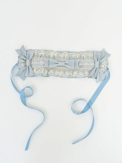 / Blue Gray Pink Hairband