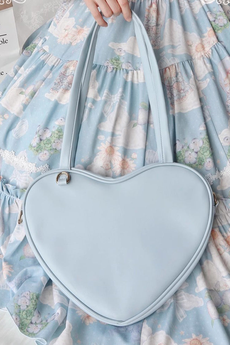 Solid Color Heart Lolita Shoulder Bag