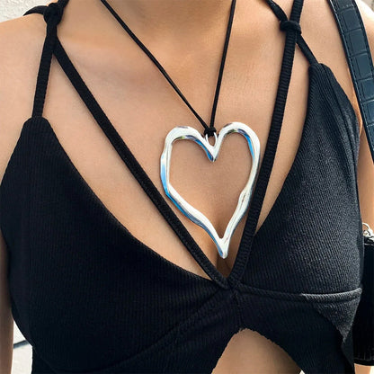 Chunky Big Heart Necklace