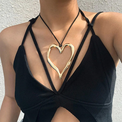 Chunky Big Heart Necklace