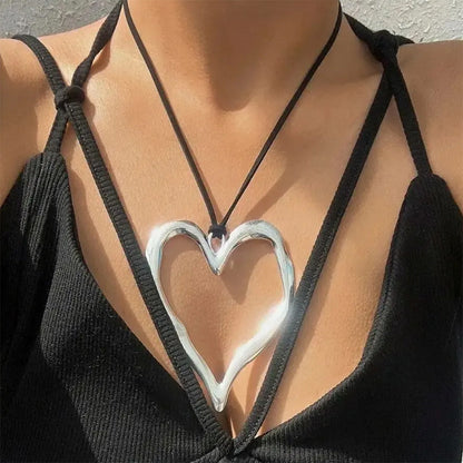 Chunky Big Heart Necklace