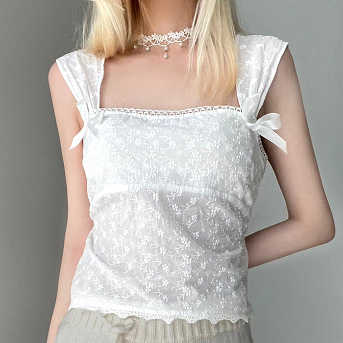 Chic White Lace Top