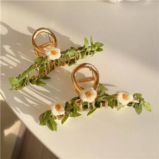 Fleurs Feuilles Pince à cheveux