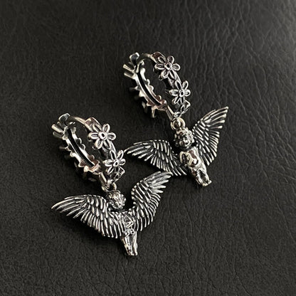Floral Angel Earrings