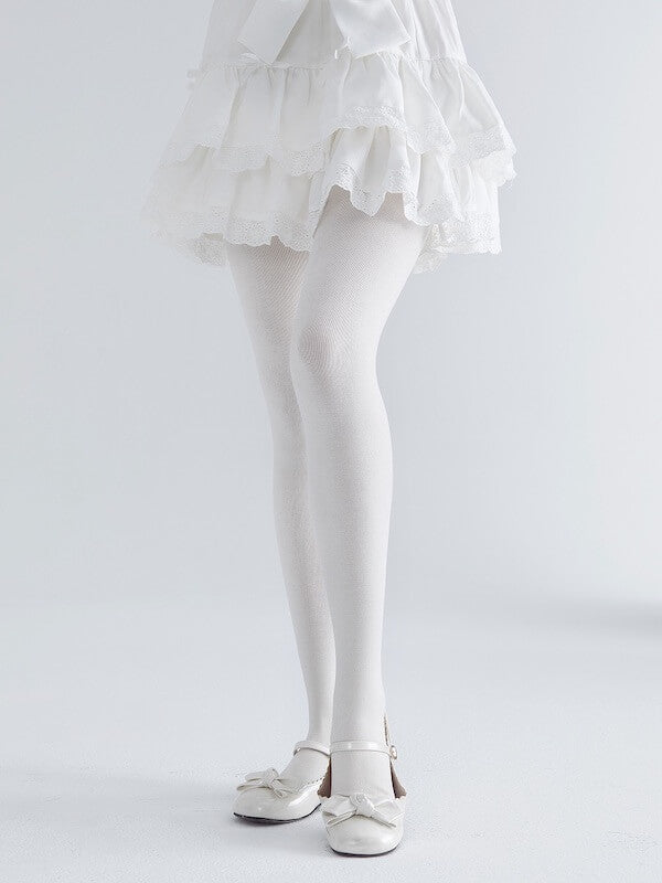 Sweet Soft Lolita White Tights