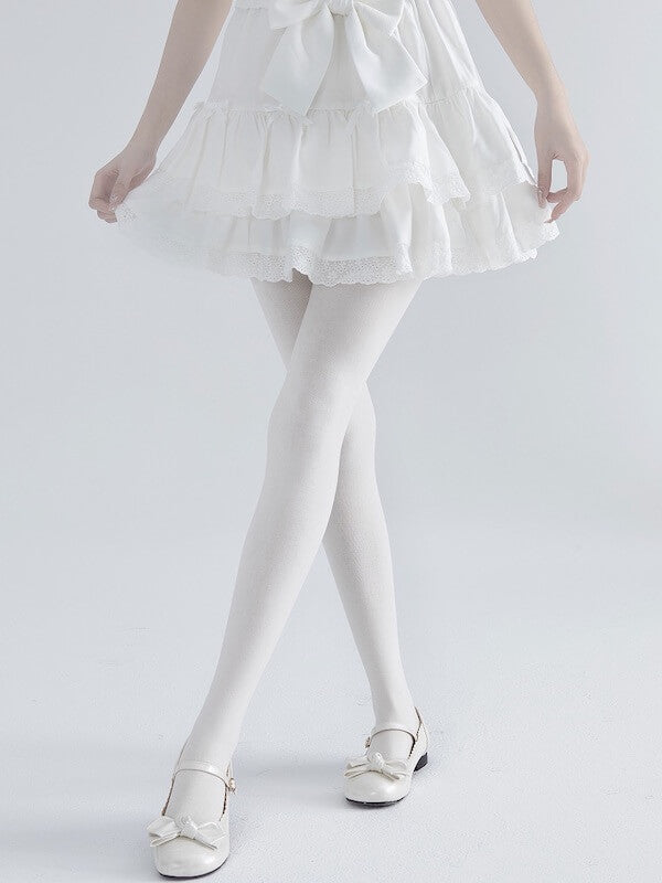 Sweet Soft Lolita White Tights