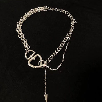 Y2K Heart Chain Necklace