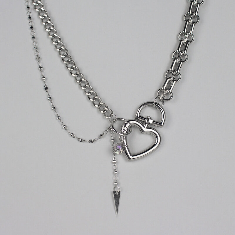 Y2K Heart Chain Necklace