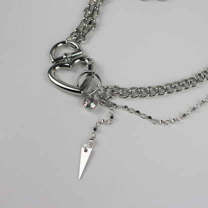 Y2K Heart Chain Necklace