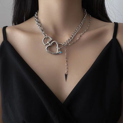 Y2K Heart Chain Necklace