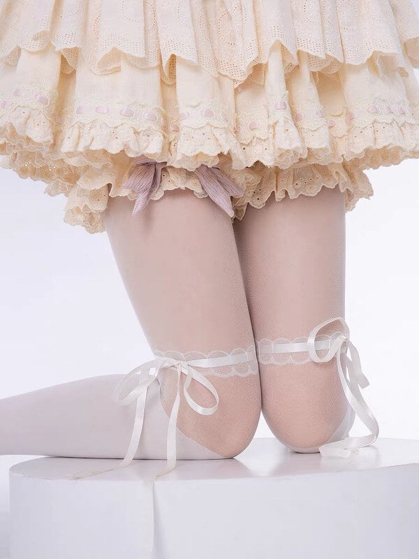 Sweet Lolita Ribbon Tights