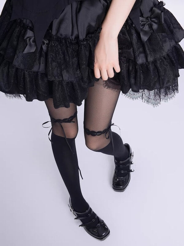 Sweet Lolita Ribbon Tights