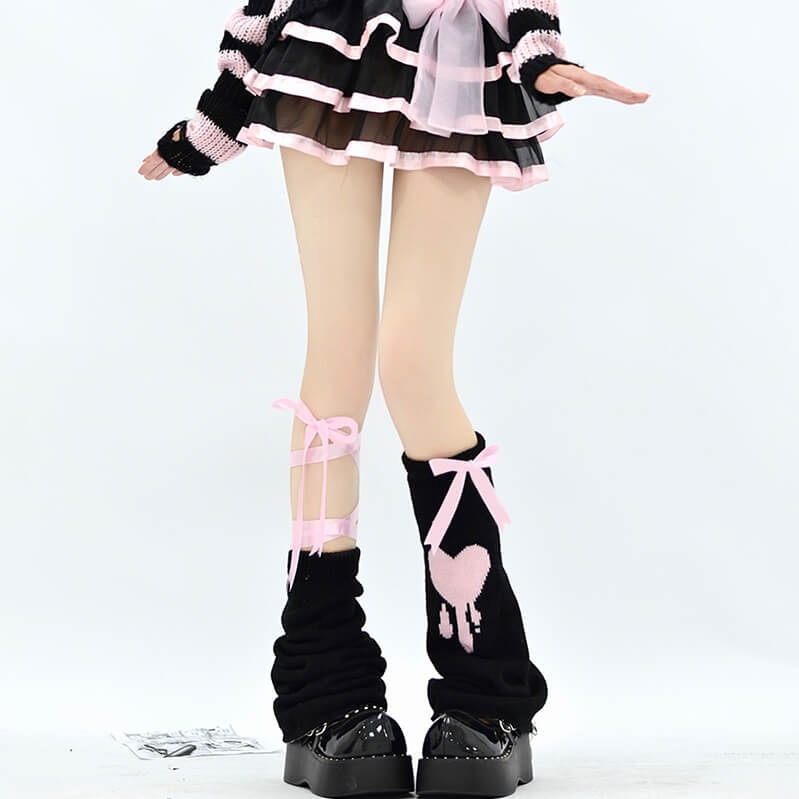 Pink Straps Leg Warmer