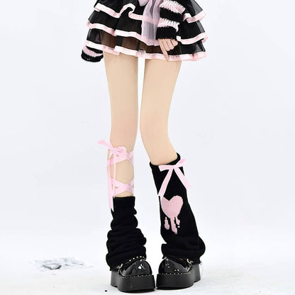 Pink Straps Leg Warmer