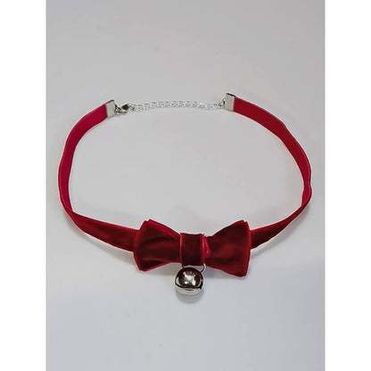 Kawaii Lolita Knot Bow Bell Choker