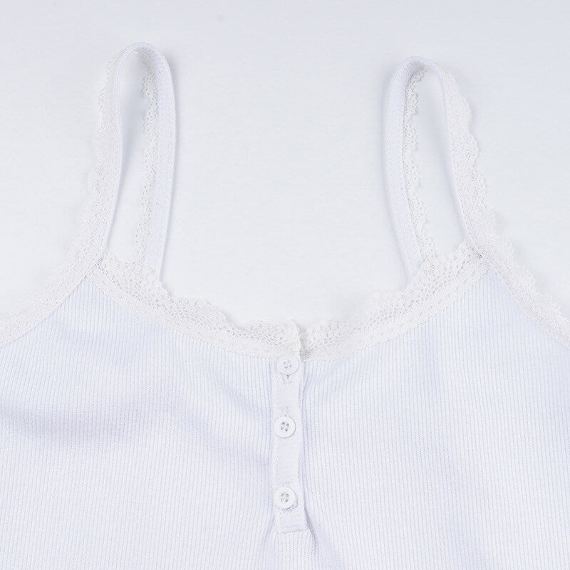 Simple White Camisole Top