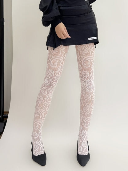 Floral Blossom Lace Tights