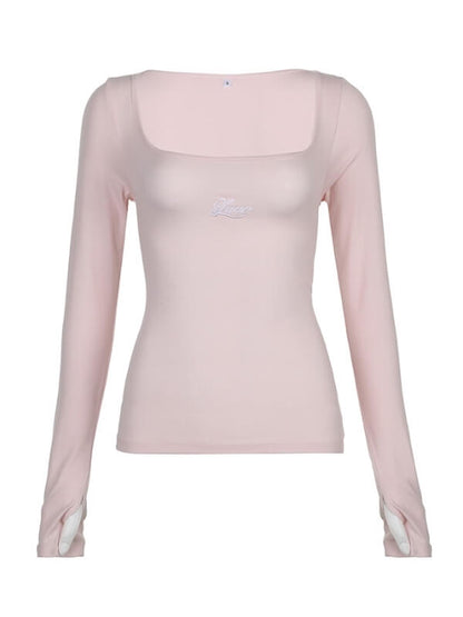 Ribbon On Back Pink Top
