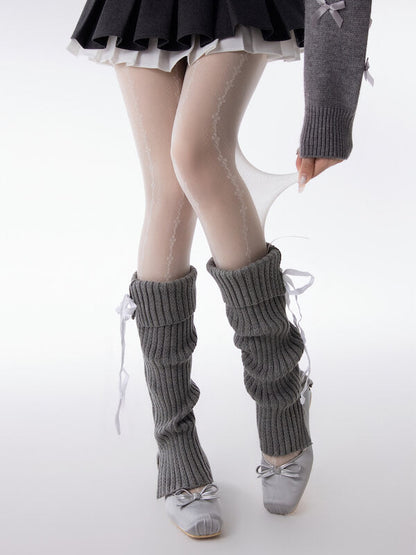 Sweet Fishnet Ribbon Tights