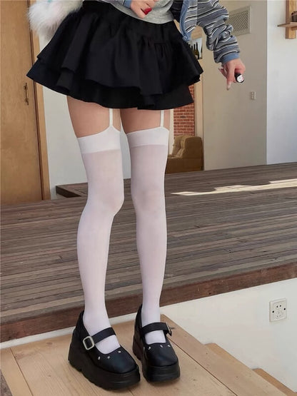 Pure Velvet Suspender Stockings