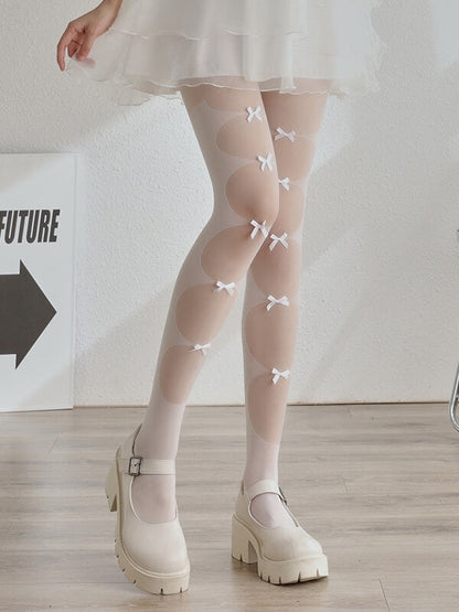 Cute Romantic Bow Tights