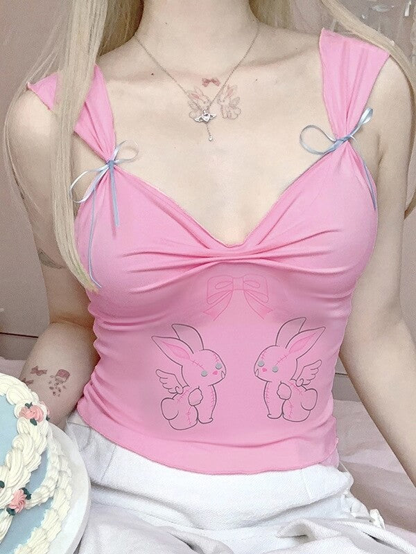 Kawaii Bunny Bow Camisole