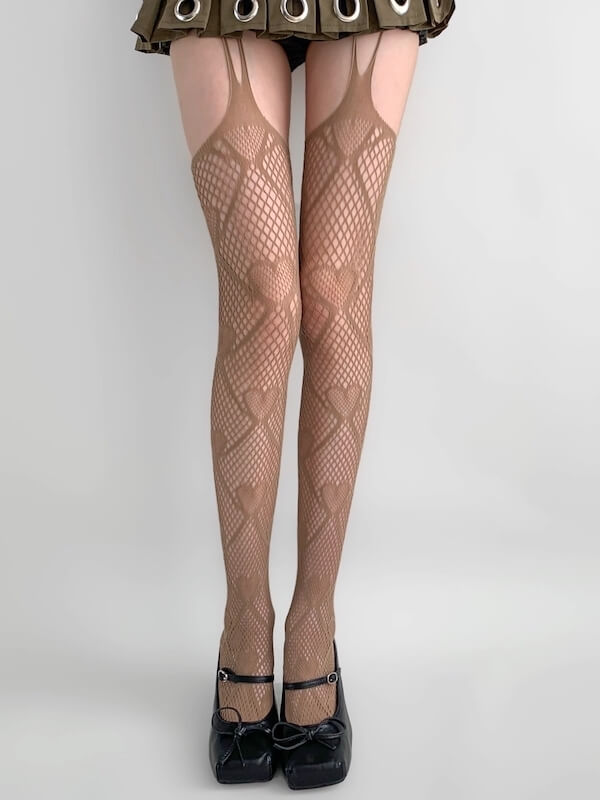 Sweet Heart Suspender Tights