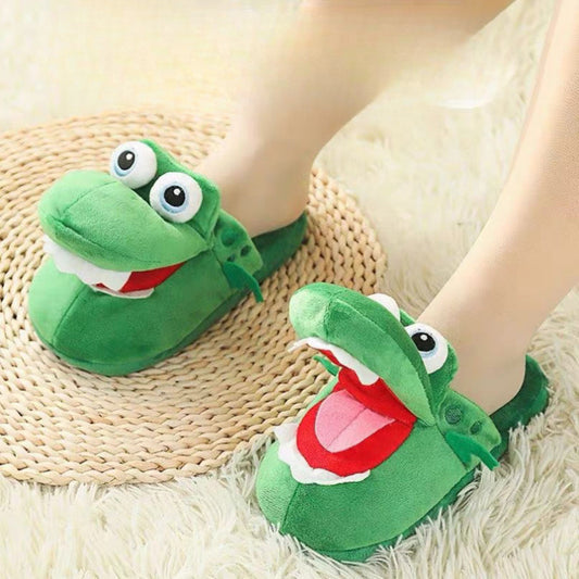 Cute Crocodile Plush Slippers Wonderland Case