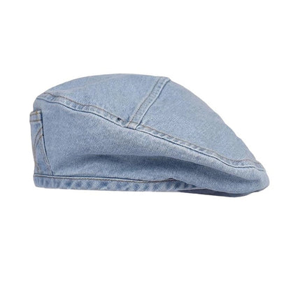 Denim Beret Hat