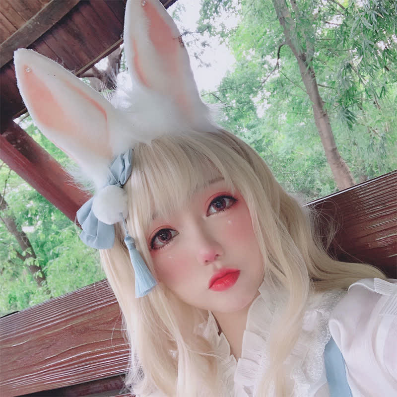 Bunny Ears Tail Headband Accessory