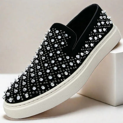 Detailing - Slip-On Elegant Black Pearl with Men's Shoes