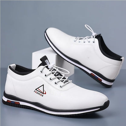 Men's Black Sports – Trendy and Lace-Up Sneakers White