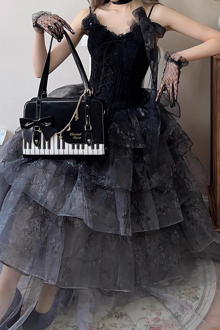 Piano Waltz Bowknot Handbag