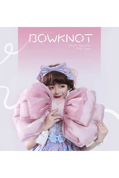 Big Pink Bowknot Lolita Backpack