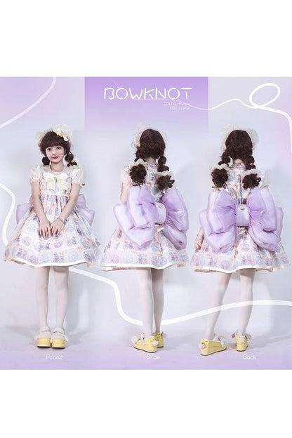 Big Purple Bowknot Lolita Backpack