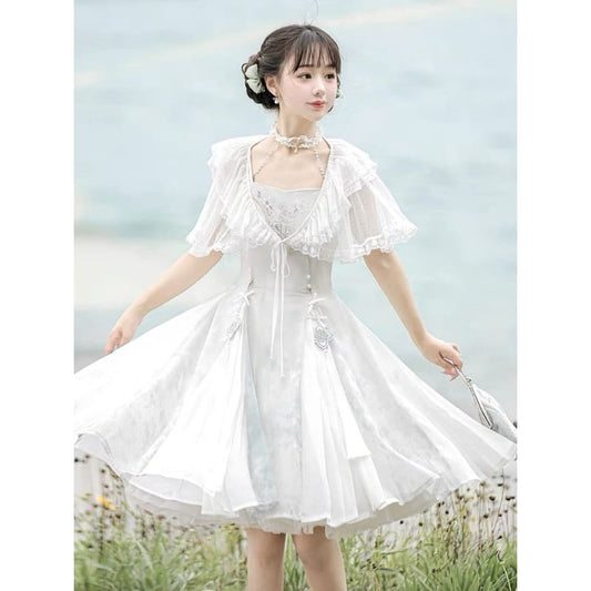 Fairy White Princess Dress - Modern Hanfu