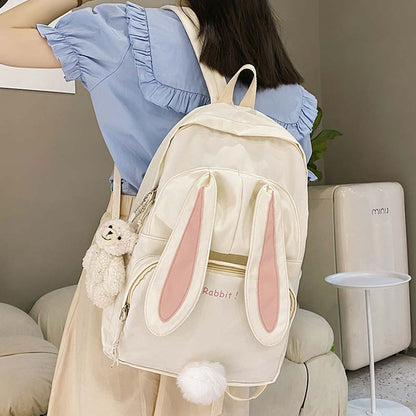 Sac à dos avec oreilles de lapin de dessin animé