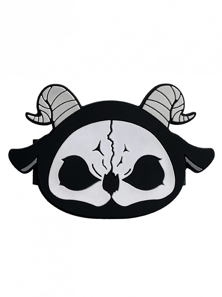 Clip Reaper Mobile Phone White and Grim Gothic Back Black