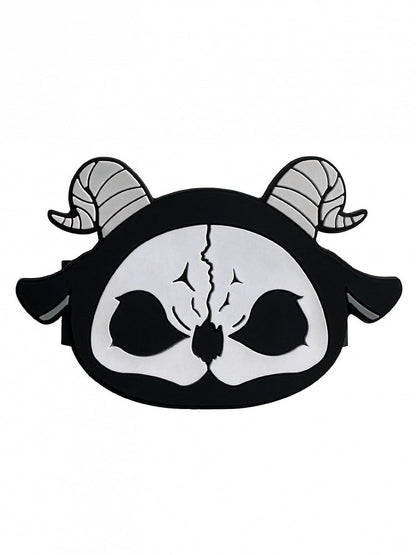 Clip Reaper Mobile Phone White and Grim Gothic Back Black