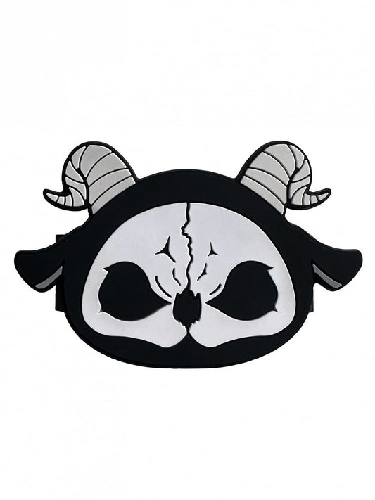 Clip Reaper Mobile Phone White and Grim Gothic Back Black