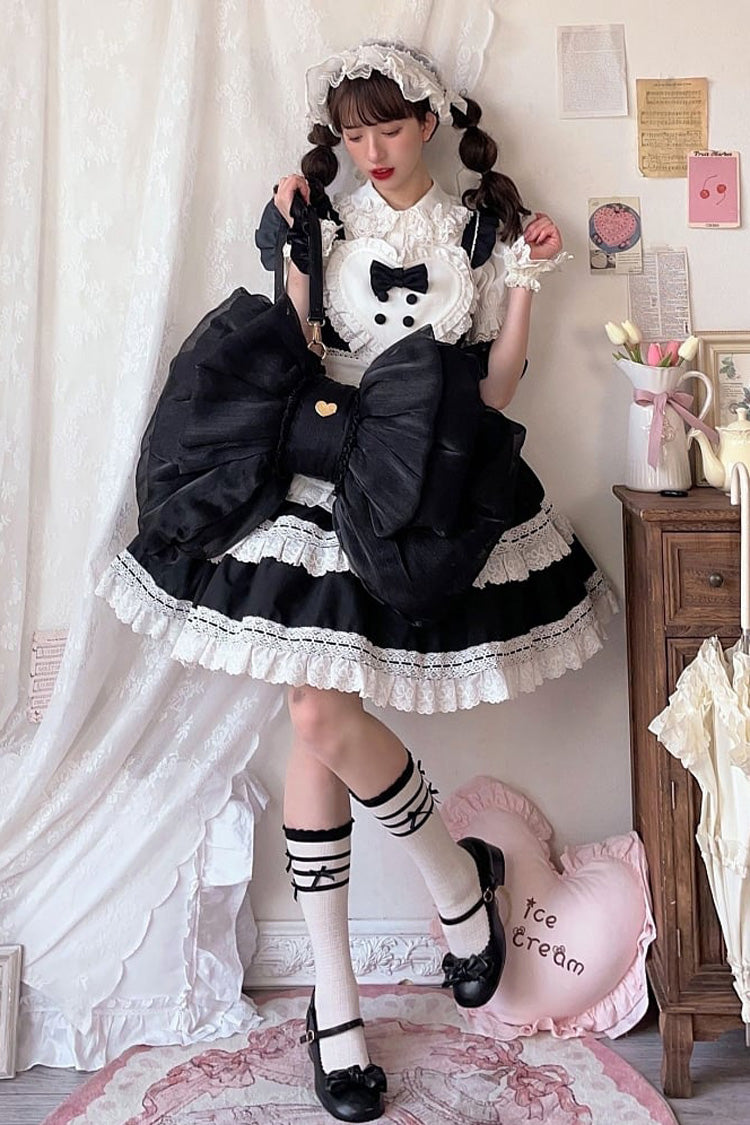 Big Black Bowknot Lolita Backpack