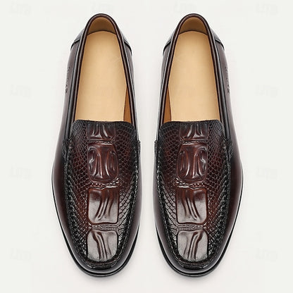 PU Winter Slip-Ons Fleece Loafers Boots lined Men's