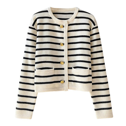 Soft Striped Cardigan