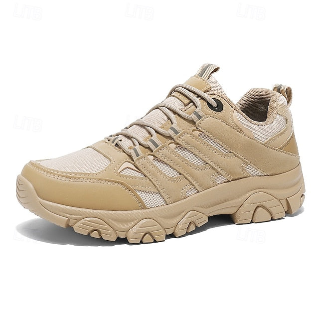 Lightweight Sneakers Men's - Outdoor Beige Hiking