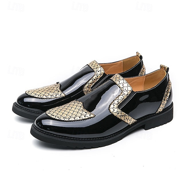 Slip-Ons Leather Loafers Men's PU Breathable