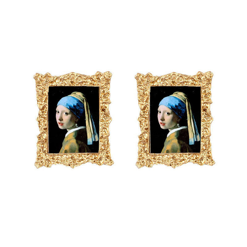 Oil Painting Earrings