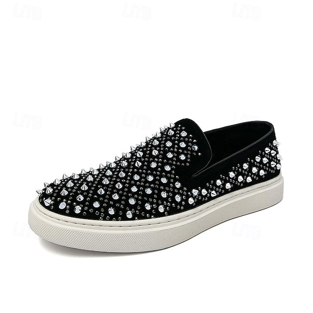 Detailing - Slip-On Elegant Black Pearl with Men's Shoes