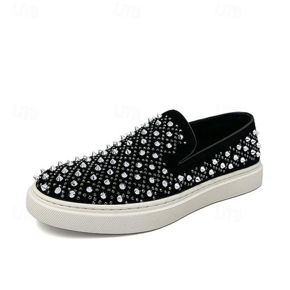 Detailing - Slip-On Elegant Black Pearl with Men's Shoes
