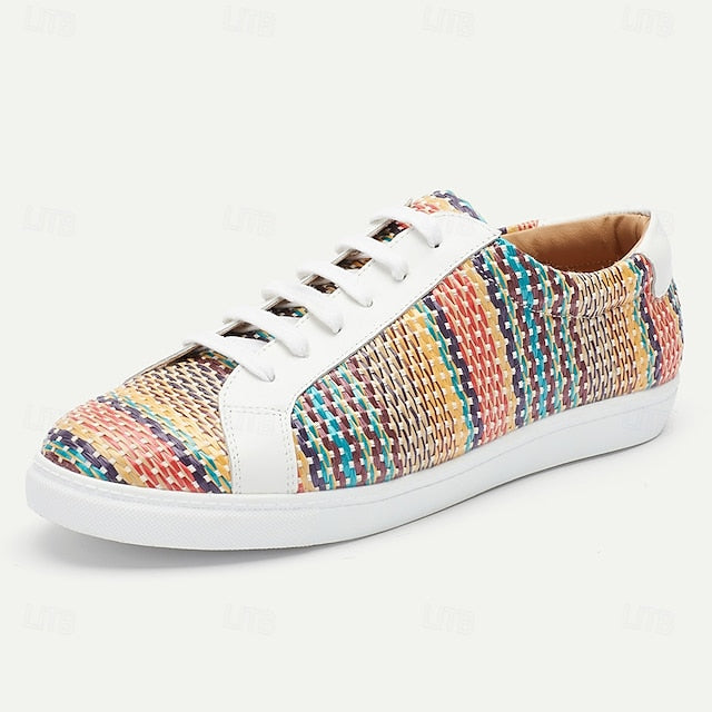 Nylon Trendy – Sneakers Woven Knit Multicolor Men's