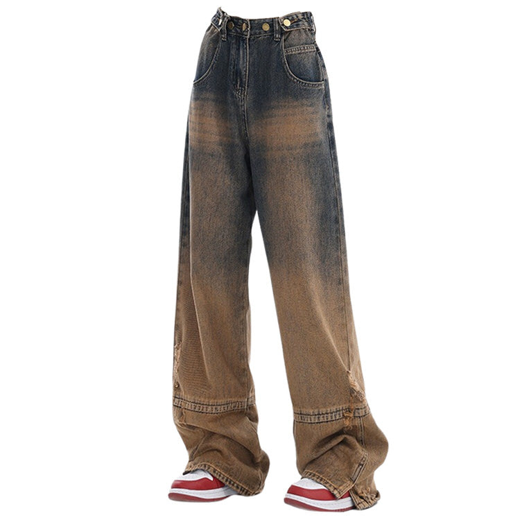 Y2K Brown Aesthetic Jeans